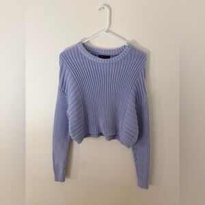 light purple pacsun kendall + kylie cropped sweater